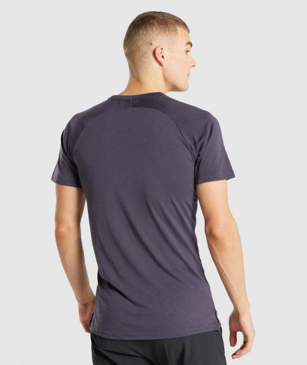 Panske Tricka Gymshark Studio Tmavo Nachový | PN7534819